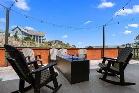 rooftop retreat gatlinburg fire pit chairs