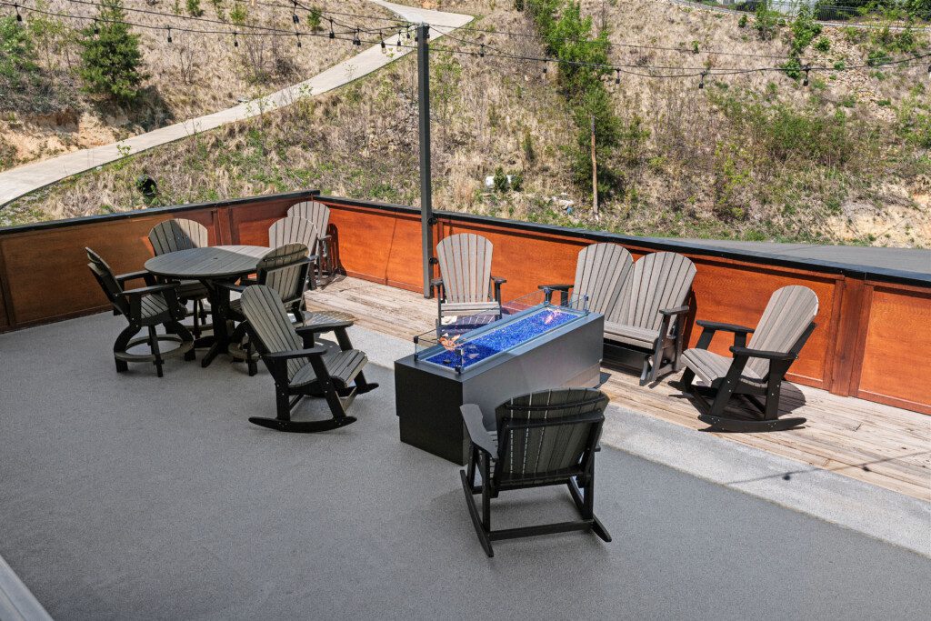 rooftop retreat gatlinburg rooftop deck wide