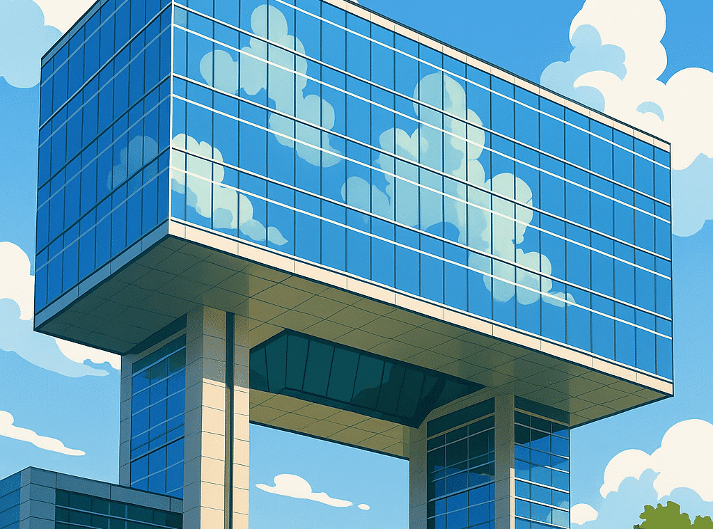 ExxonMobil campus Spring TX modern office building guide for visitors